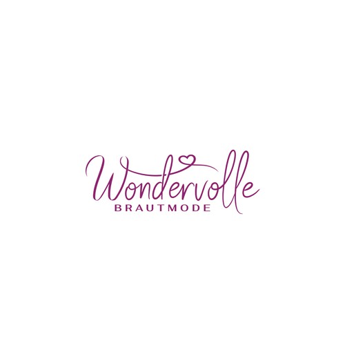"Neues Logo Wondervolle Brautmode" winning Merchandise