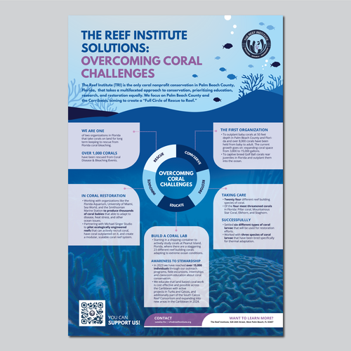 Coral Reef: Rescue to Reef Infographic Design by bethstudio