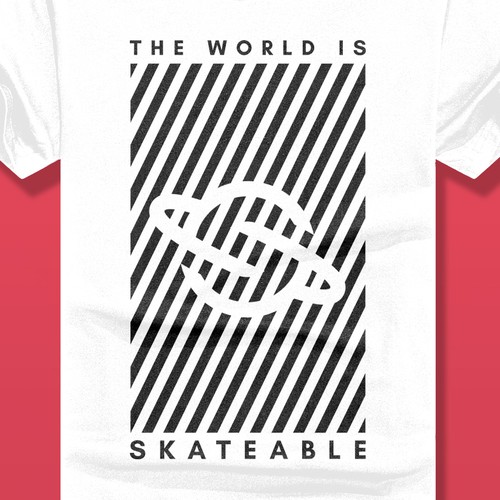 The World is Skateable ... and we need an awesome tee design Design réalisé par ScottTierneyCreative