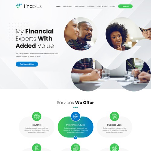 Proposta di design per un contest della categoria Design di sito web realizzata da BSD Techs