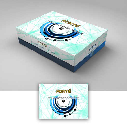 Create a futuristic, high-end packaging golf ball box for Foremost Golf Design réalisé par Levro