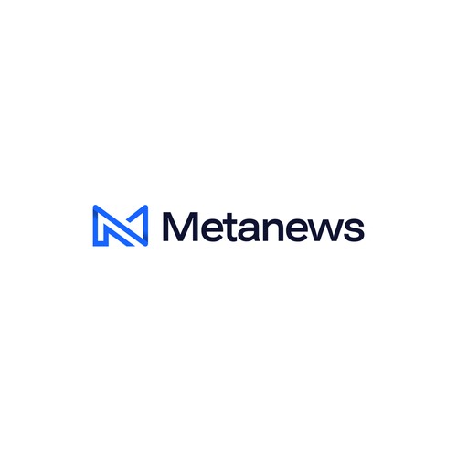 Design a logo for a web3 News platform called MetaNews Design by mikule