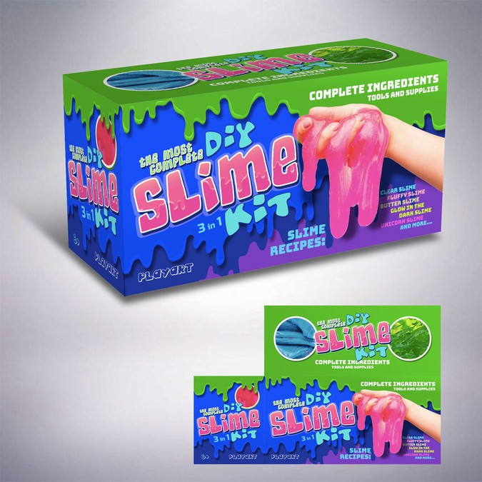 Create a Slime kit box that all kids would love to play with! | Product ...