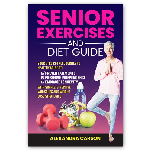 JeellaStudioさんのDesign Senior Fitness Guide Cover for Healthy Agingデザイン