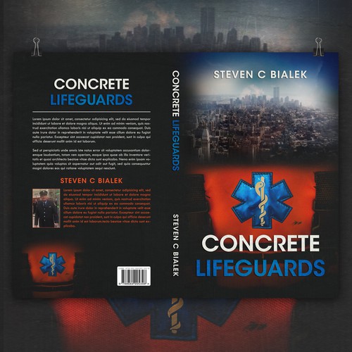 Nonfiction book cover for an EMT memoir. Diseño de Δlek