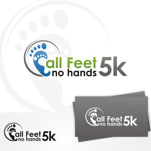 Create the next logo for All Feet, No Hands 5k Diseño de tasa