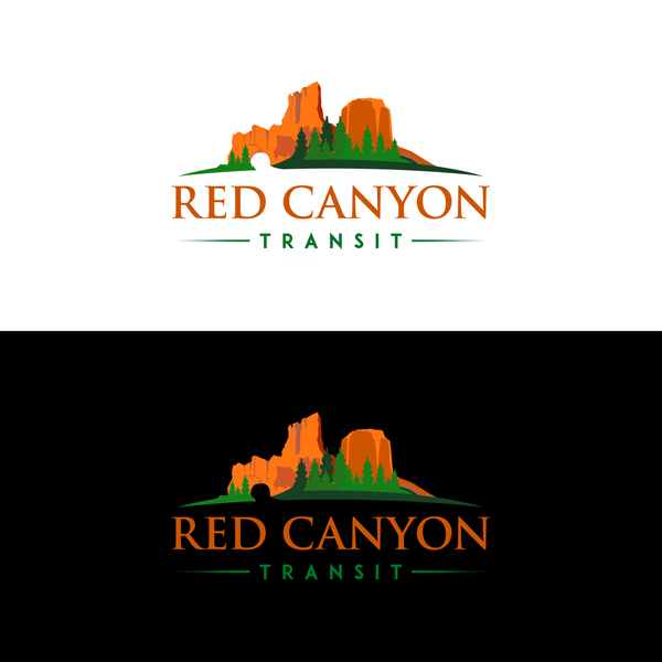 Diseño de Patriots✔ titulado "logo and identity for RED CANYON TRANSIT"