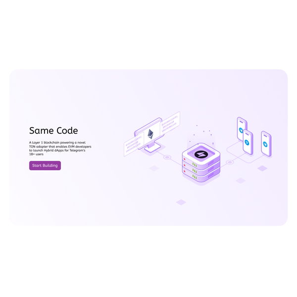 Illustration Animation of TAC Building dApp for Telegram