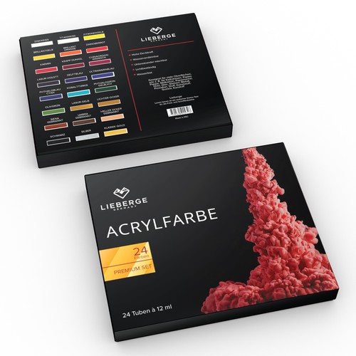 Creative packaging design for acrylic painting Design by CK Graphic