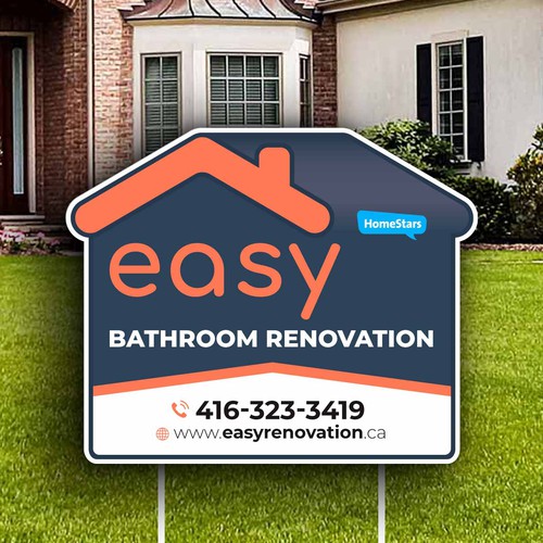 Easy Renovation Lawn Sign Design by icon89GraPhicDeSign