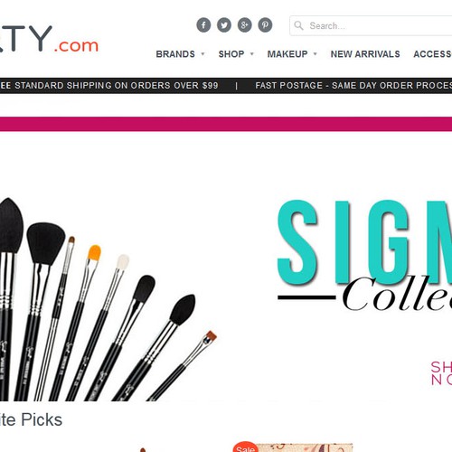 Create a banner for a product collection for the homepage Design by Y_Y