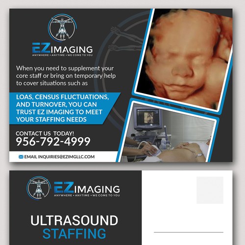 ULTRASOUND STAFFING CARD/FLYER Design by Graph Webs