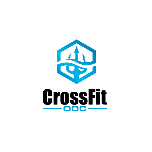 Logo pour une salle de CrossFit (France), thématique : trident, mer, odyssée, poseidon … Design by .May