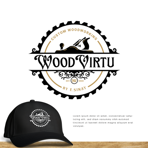 Design design a custom modern woodworking logo por >>Jelena<<