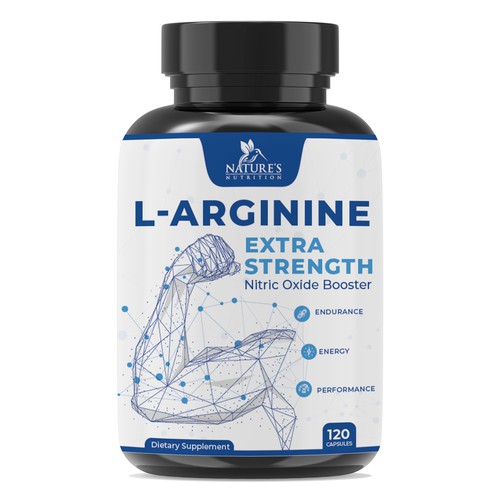 Powerful L-Arginine Capsules Design Needed for Nature's Nutrition Design réalisé par EsoWorld