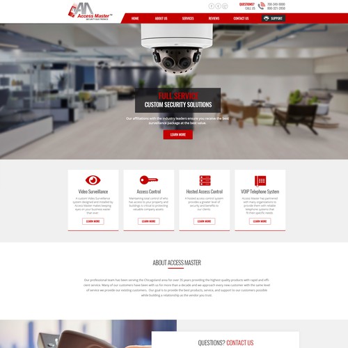 Landing Page - Access Master Design by Anutik