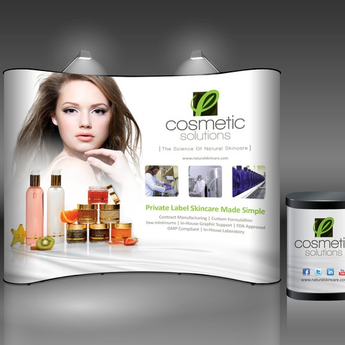 Trade Show Booth Design Skin Care Manufacturer Other business or