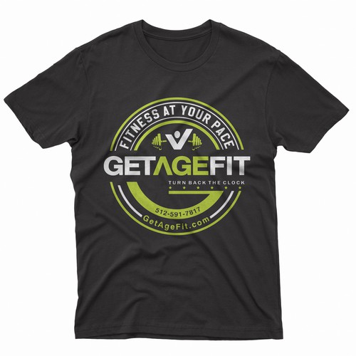 Create Bold, Dynamic Design for Get Age Fit Concierge Studio Apparel Réalisé par -Diamond Head-