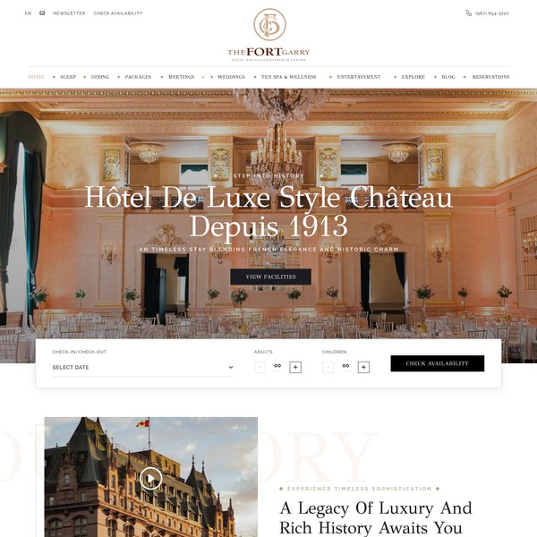  Design a modern website for an elegant, historical property in Winnipeg, Canada