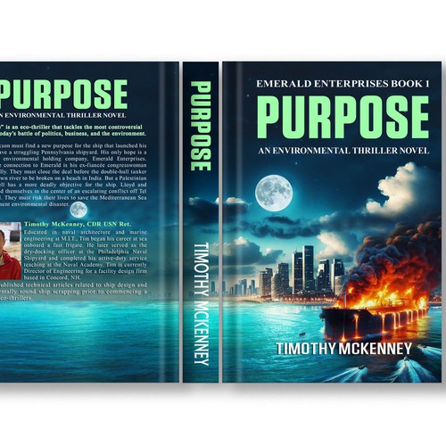 First book cover of eco-thriller series. Design by CANDesigner