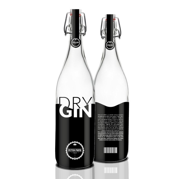 Design by ZWEIMETERDESIGN titled "Packaging for a GIN bottle"