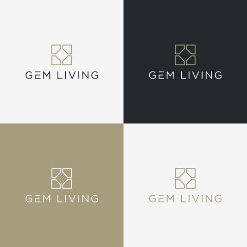 Geometrical, minimalist, modern brand design for Gem Living Design by bobbee_