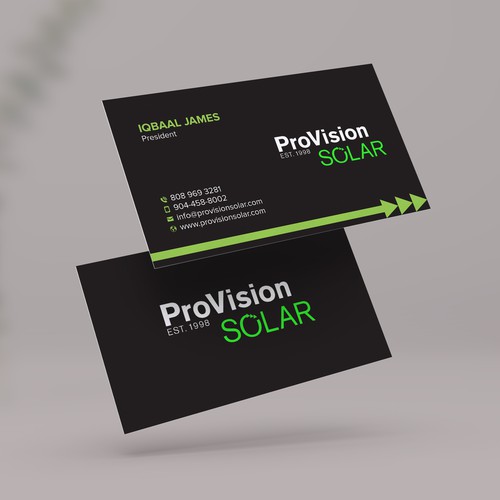 Solar Business Cards Design by Shila Rani Das