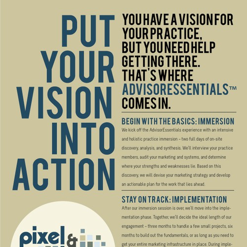 Create a 8.5x11 typographic flyer for Pixel & Type's immersion experience Design by Hamza Shaikh