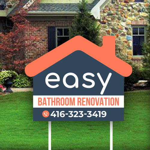 Easy Renovation Lawn Sign Design by icon89GraPhicDeSign