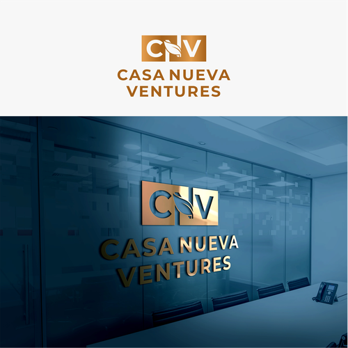 Real estate investing logo symbolizing growth Design by Agunk.desain