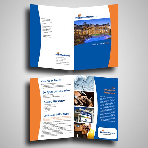 Brochure Folder for Home Builder | Brochure contest