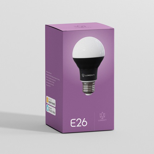 We need to create a sophisticated package for smart lamps. Design by Pure-Design