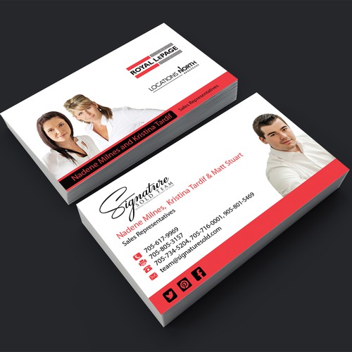 Business Cards for Top Real Estate Team Réalisé par shikol4