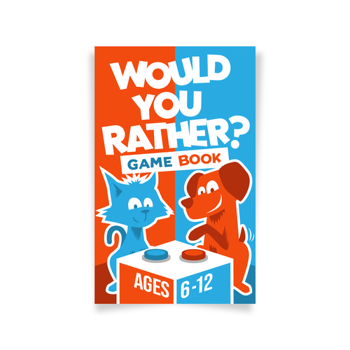 Fun design for kids Would You Rather Game book Design réalisé par bloc.