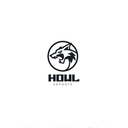 howl ESports Gamer Logo Diseño de Voinch Visuals