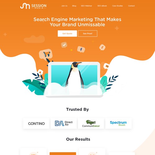 Proposition sur un concours de Design de page web, réalisée par MercClass