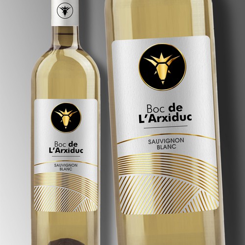 Diseño de Design a modern White wine label for a vineyard in Mallorca de Debdutta*