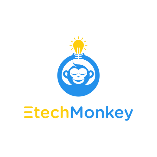 Design a bright, fun logo for a technology and sustainability blog with a monkey mascot! Design by symphony™