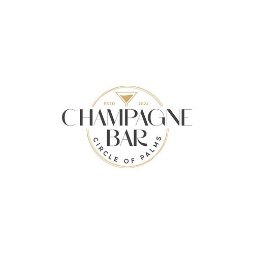 Luxury and modern Champagne Bar logo Design by TheLogo69