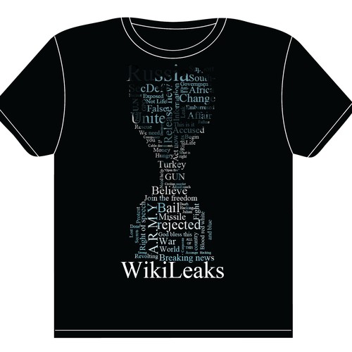 New t-shirt design(s) wanted for WikiLeaks Design by Mash33