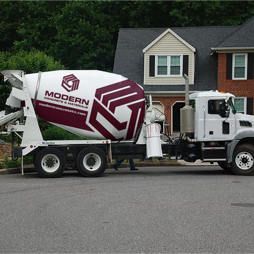 Concrete mixer truck logo design Design by theANUNGs