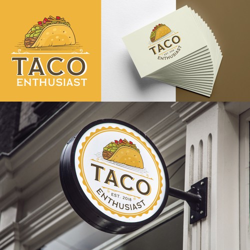 TACO ENTHUSIAST LOGO Design by K Petrova