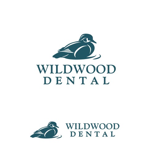 Design a wood duck logo for Wildwood Dental Design by 1001.designs