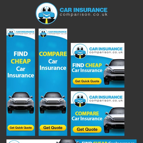 Create The Next Banner Ad For Car Insurance Comparison Wettbewerb In Der Kategorie Werbebanner 99designs