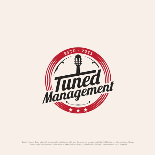 Logo for music management company working with hit making Americana Artists Design by Cengkeling