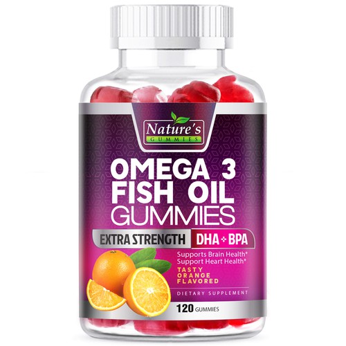 Tasty Omega 3 Fish Oil Gummies Design needed for Nature's Gummies Design von agooshe