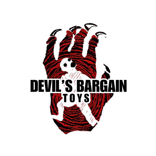 Quirky Retro action figure company logo Design by Chris Brendan