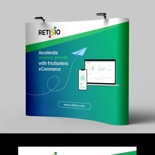 Design a fantastic tradeshow booth for enterprise SaaS company / eCommerce platform Design by dezignedge*