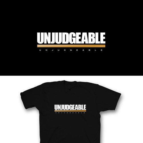 Simple t shirt design for media/ marketing for brand “Unjudgeable” Design by saka.aleksandar