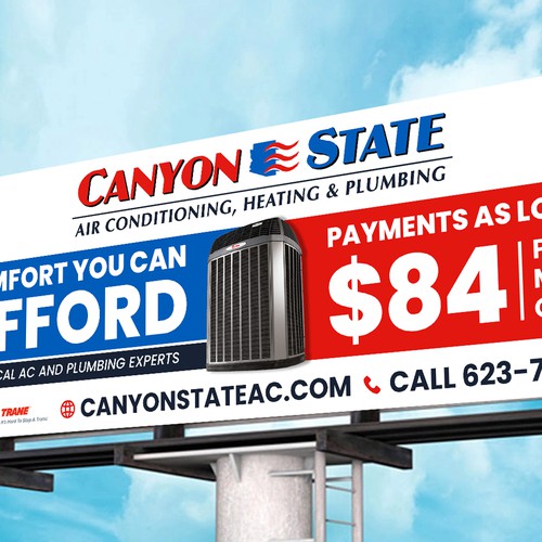 Design An Eye-Catching Billboard For An HVAC Company Design by Deep@rt